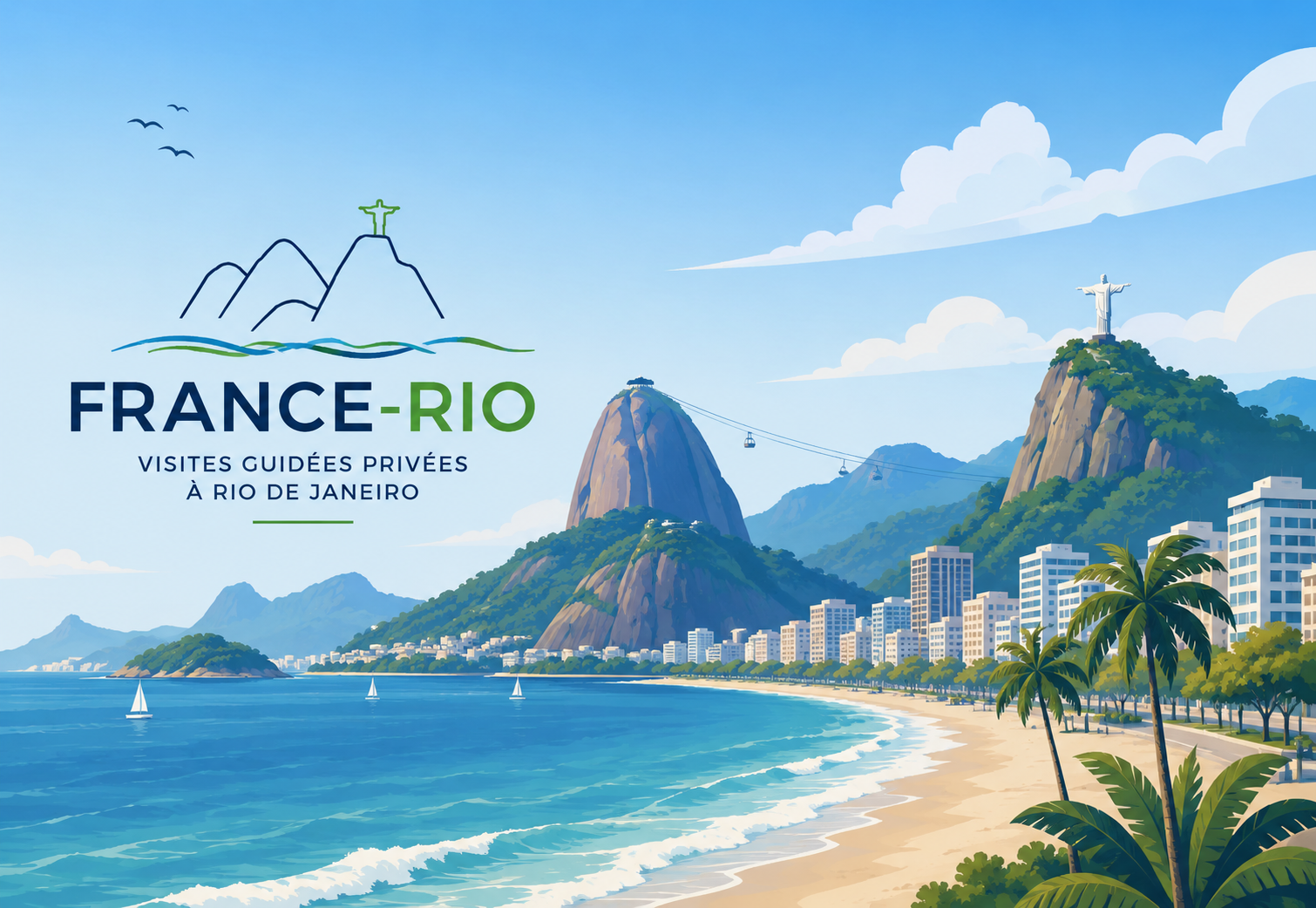 Rio de Janeiro avec le Pain de Sucre et le Christ Rédempteur